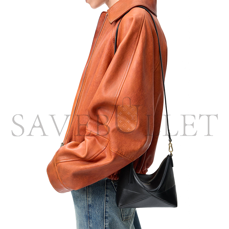 L0ew* puzzle fold leather shoulder bag (23*15*6cm)